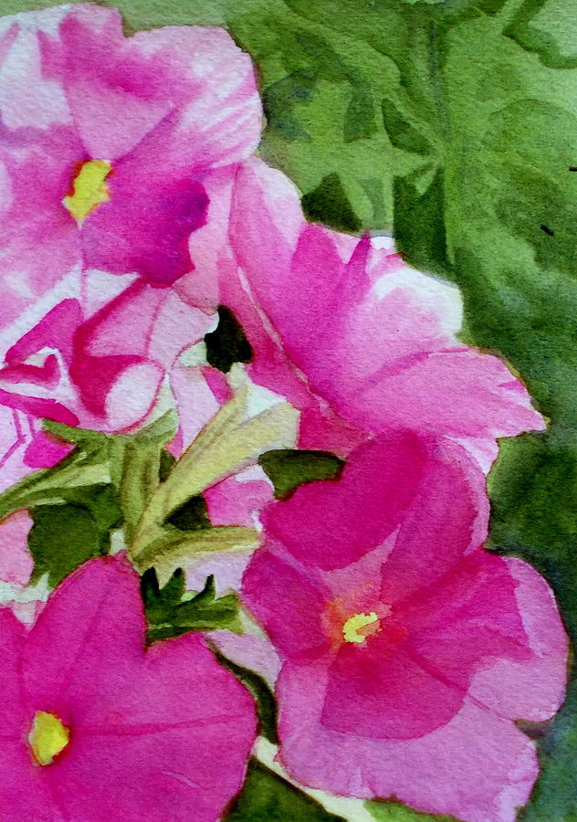 Pink Petunias Painting