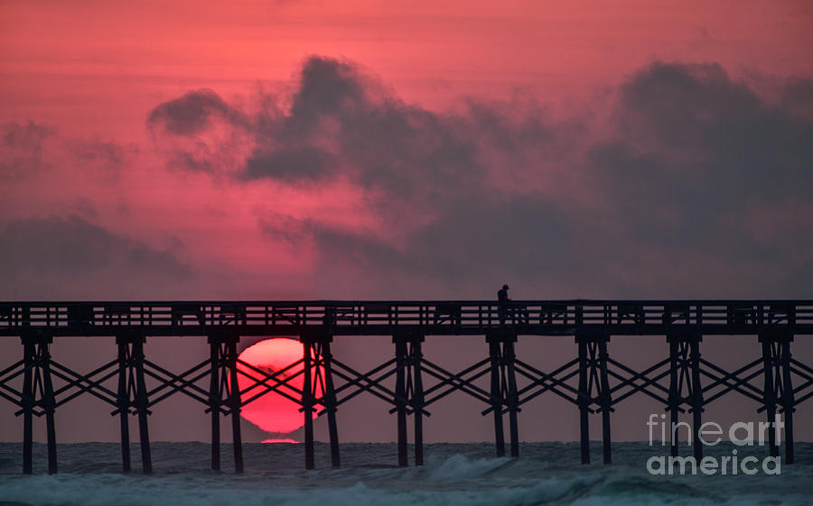 Pink Pier Sunrise Photograph by DJA Images