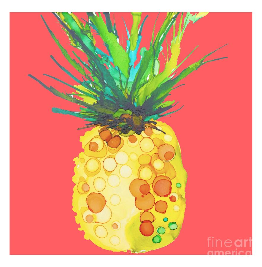 Pineapple Painting - Pink Pineapple Daquari by Marla Beyer