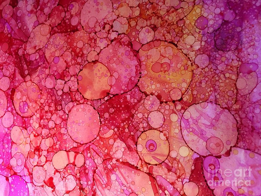 Pink Ink Painting by Nancy Koehler - Fine Art America