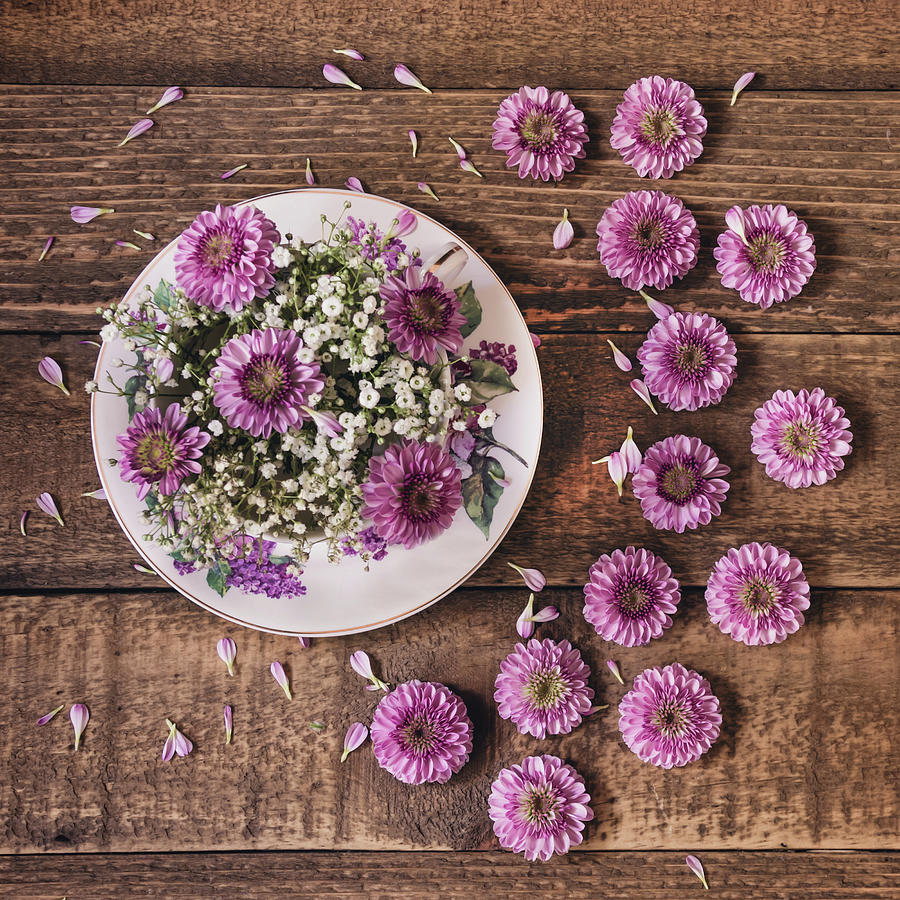 Flower Photograph - Pink Posies Still Life by Kim Hojnacki