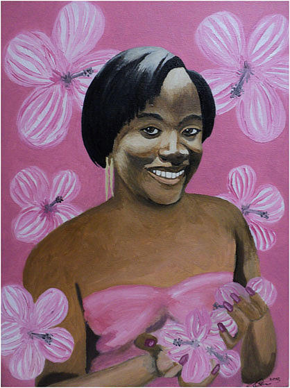 Pink Princess Painting by Angelo Thomas