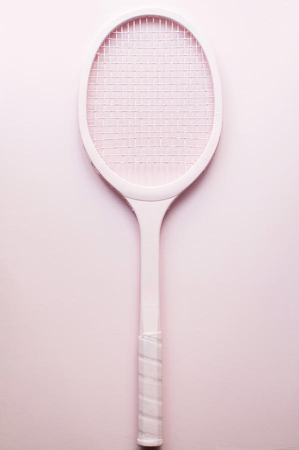 Tennis Photograph - Pink racket tennis. Vintage sport by Andrey A