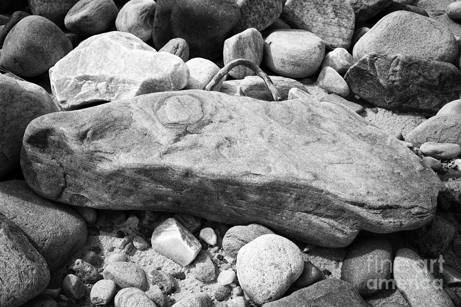 pink red sandstone rock Achill Island County Mayo Ireland Photograph by ...