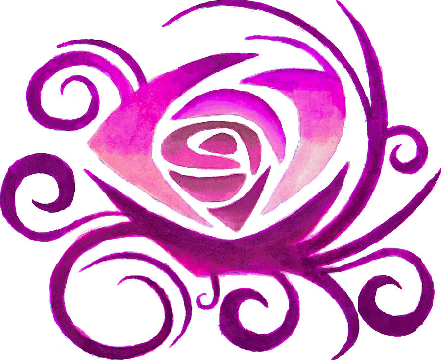 Rose Painting - Pink Rose by Sarah Krafft