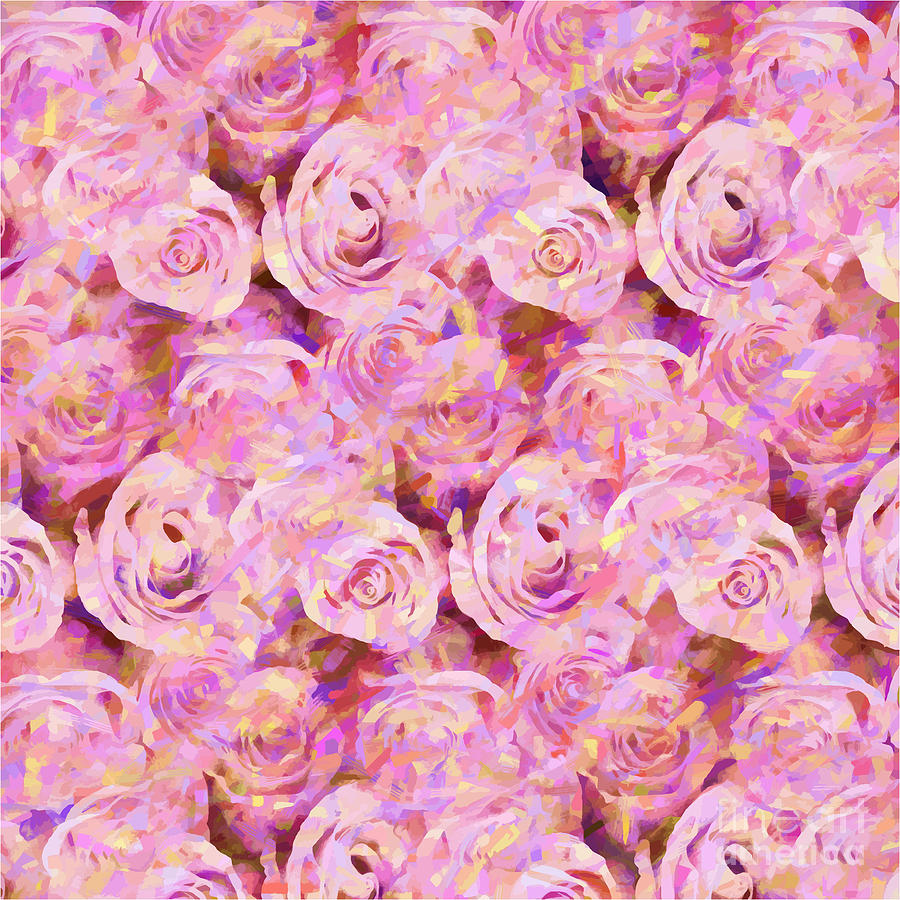 Pink roses Digital Art by Elena Titova - Fine Art America