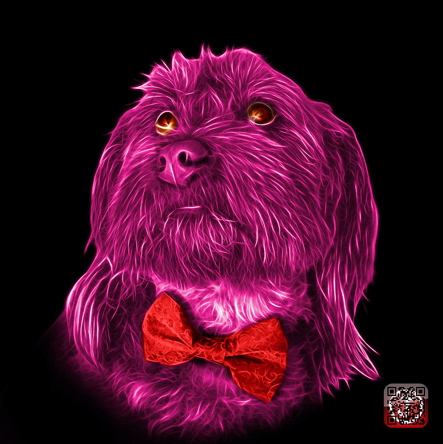 Pink Schnoodle Pop Art 3687 - BB Painting by James Ahn