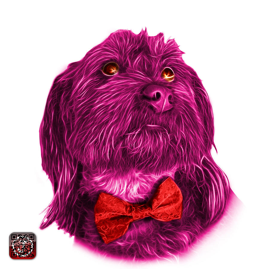 Pink Schnoodle Pop Art - 3687 Painting by James Ahn