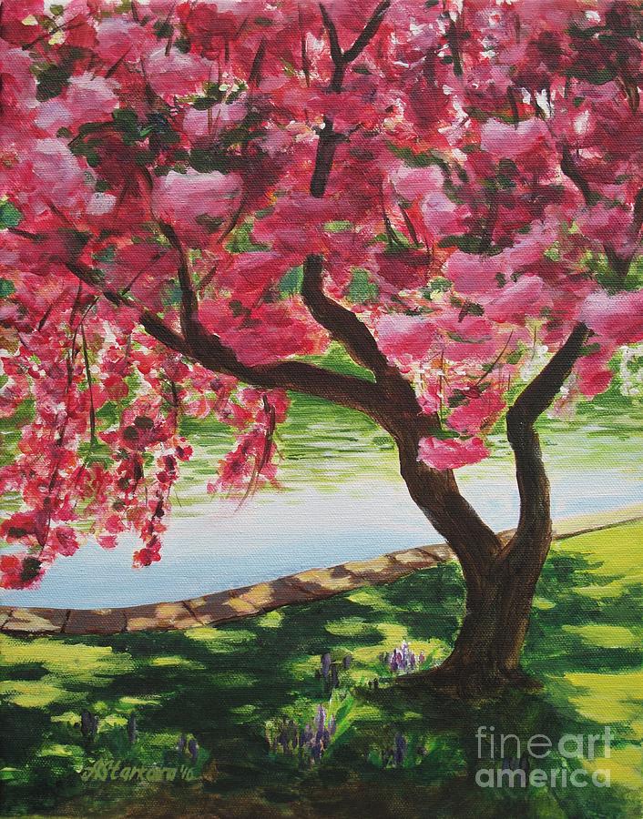Spring Painting - Pink shades by Anna Starkova