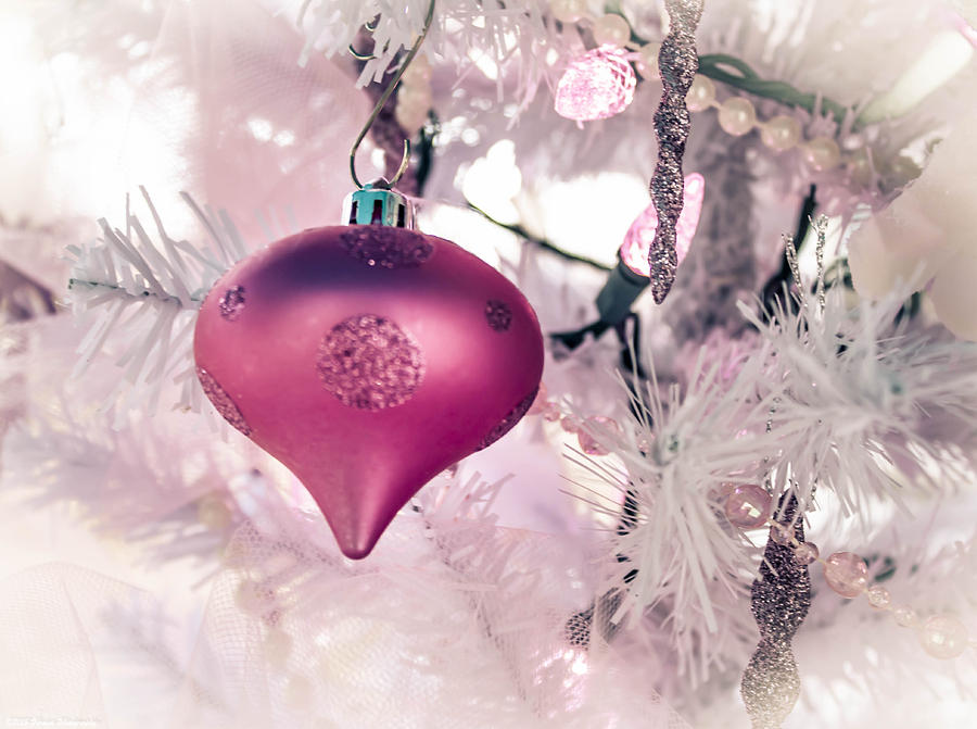 Pink Shimmery Christmas 2 Photograph by Debra Forand