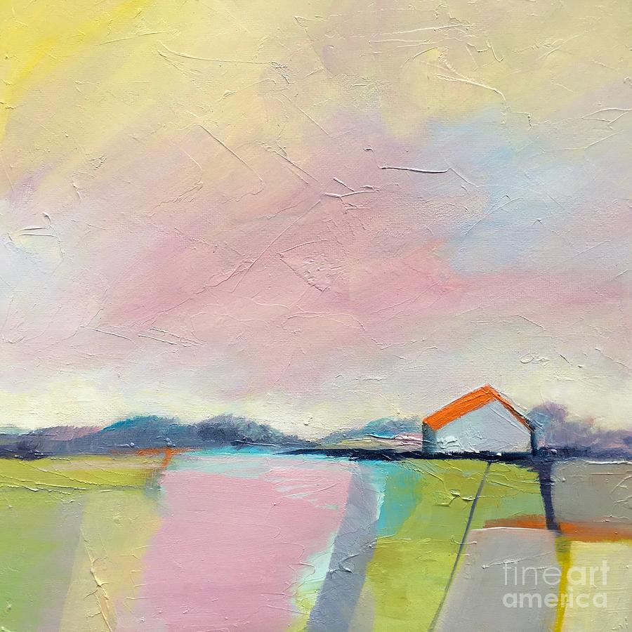 Pink Sky Painting by Michelle Abrams