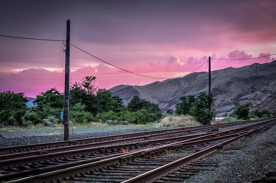 pink electric train