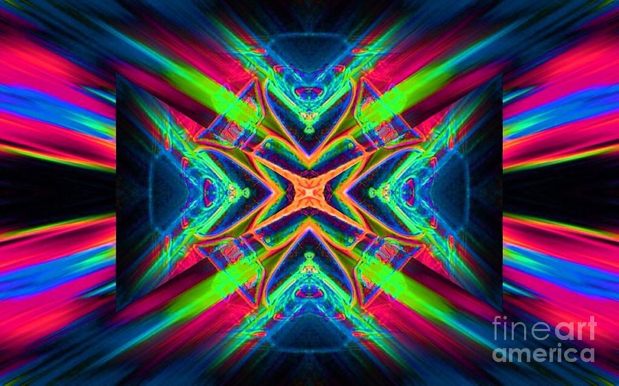 Abstract Digital Art - Pink Splurge by Lorles Lifestyles Abstract Digital Art - Pink Splurge by Lorles Lifestyles