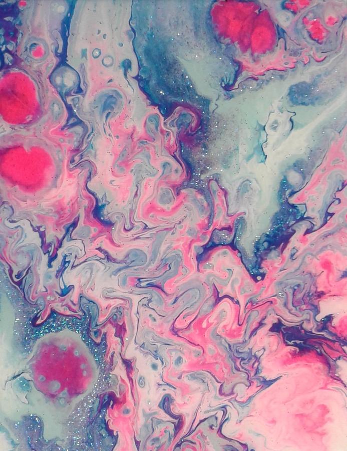 Pink spots Painting by Jeanette Miller - Fine Art America