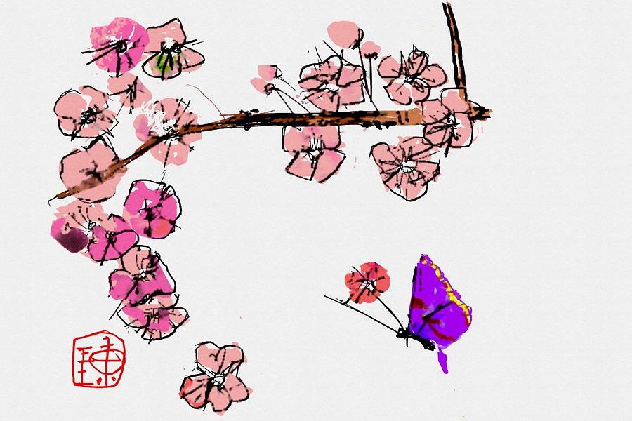 Pink Spring Digital Art by Debbi Saccomanno Chan