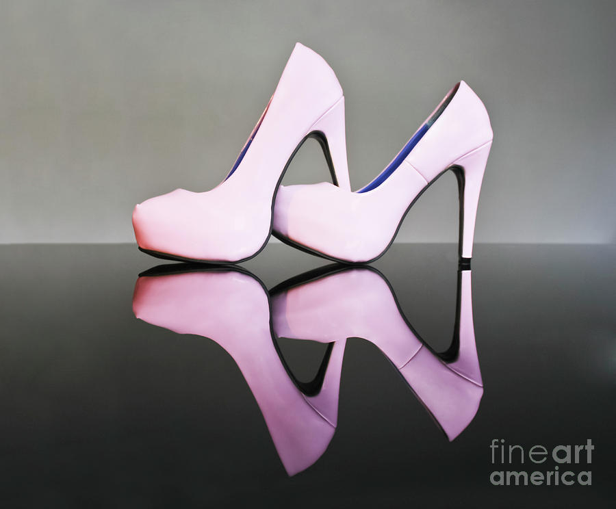 Pink Stiletto Shoes Photograph by Terri Waters
