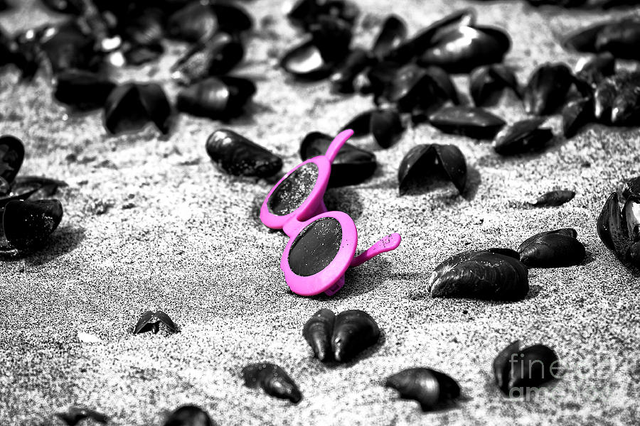 Pink Sunglasses Down the Shore Fusion Photograph by John Rizzuto
