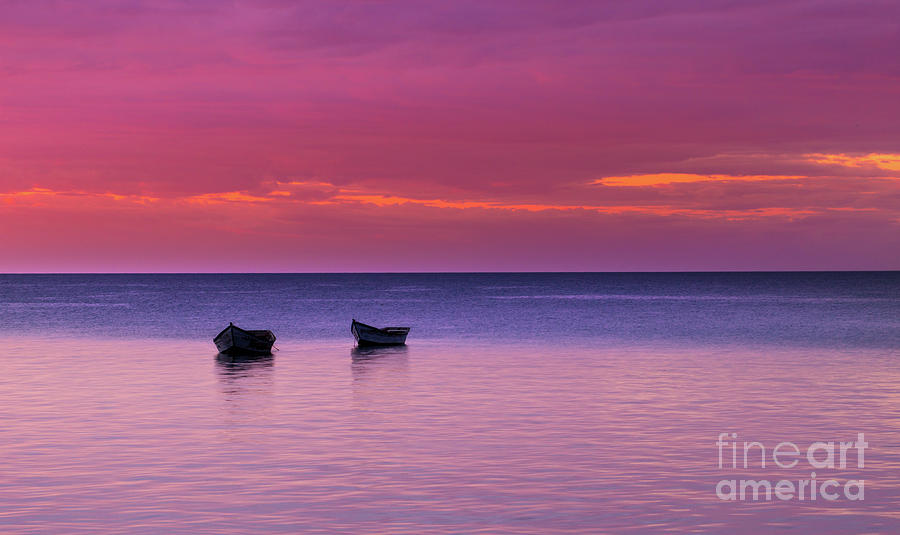 Pink Sunset over Lake Malawi Photograph by Leslie Wells