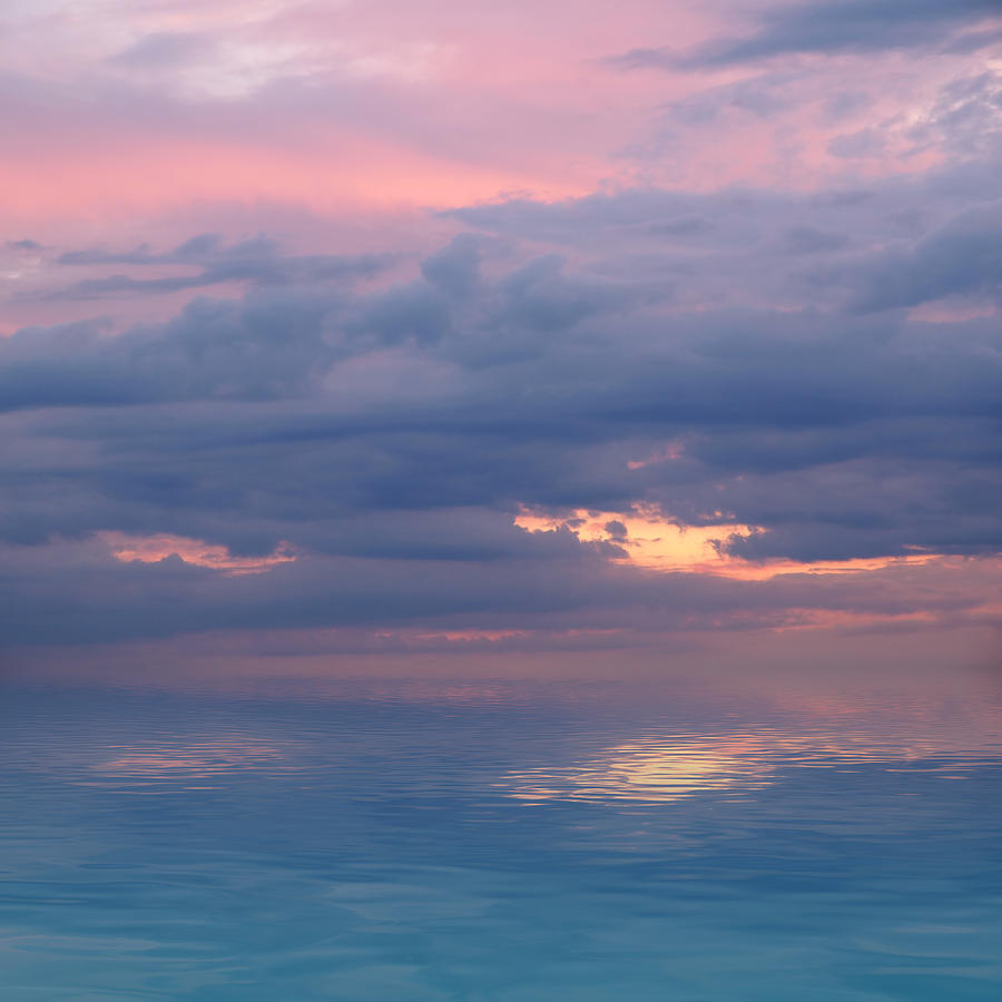 Pink Sunset Reflections Photograph by Gill Billington