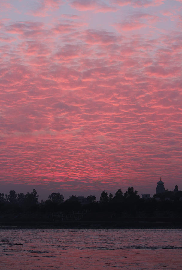 Pink Sunset, Rishikesh Photograph by Jennifer Mazzucco