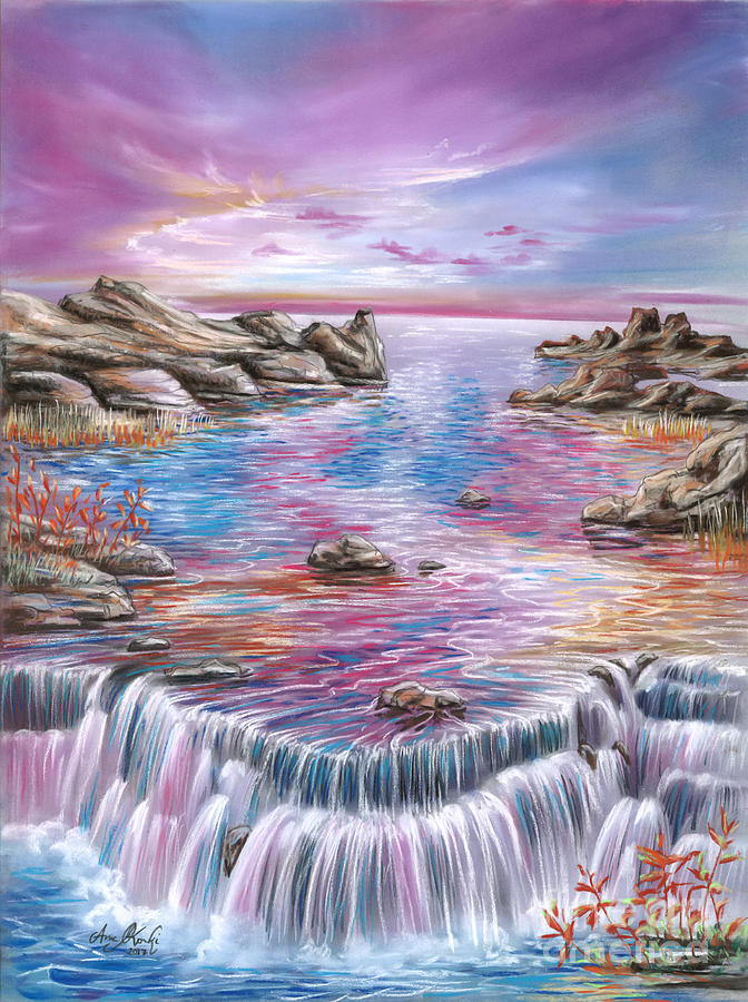 Featured image of post Waterfall Pastel Drawings - Then be the water moving your pencil.
