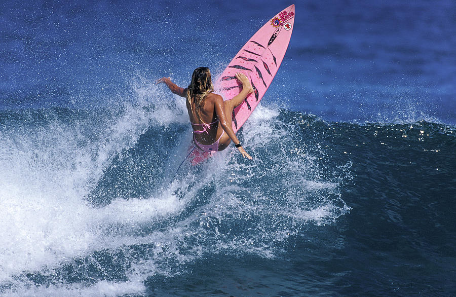 Pink Surfer. Photograph by Sean Davey
