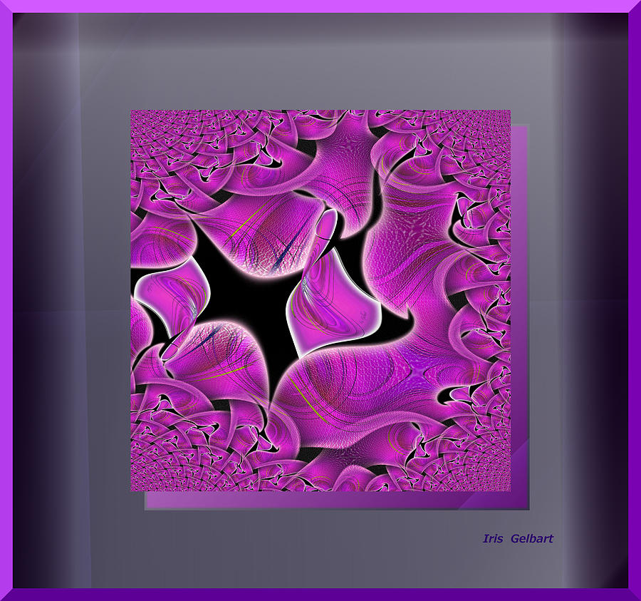 Pink swirl Digital Art by Iris Gelbart