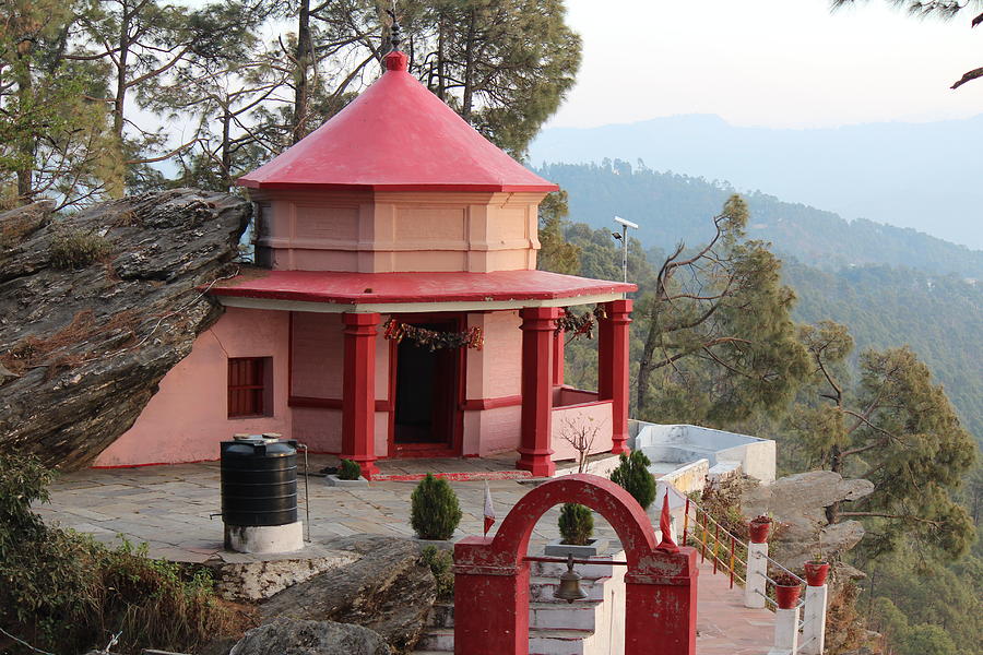 Pink Temple on the Mountain, Almora Photograph by Jennifer Mazzucco