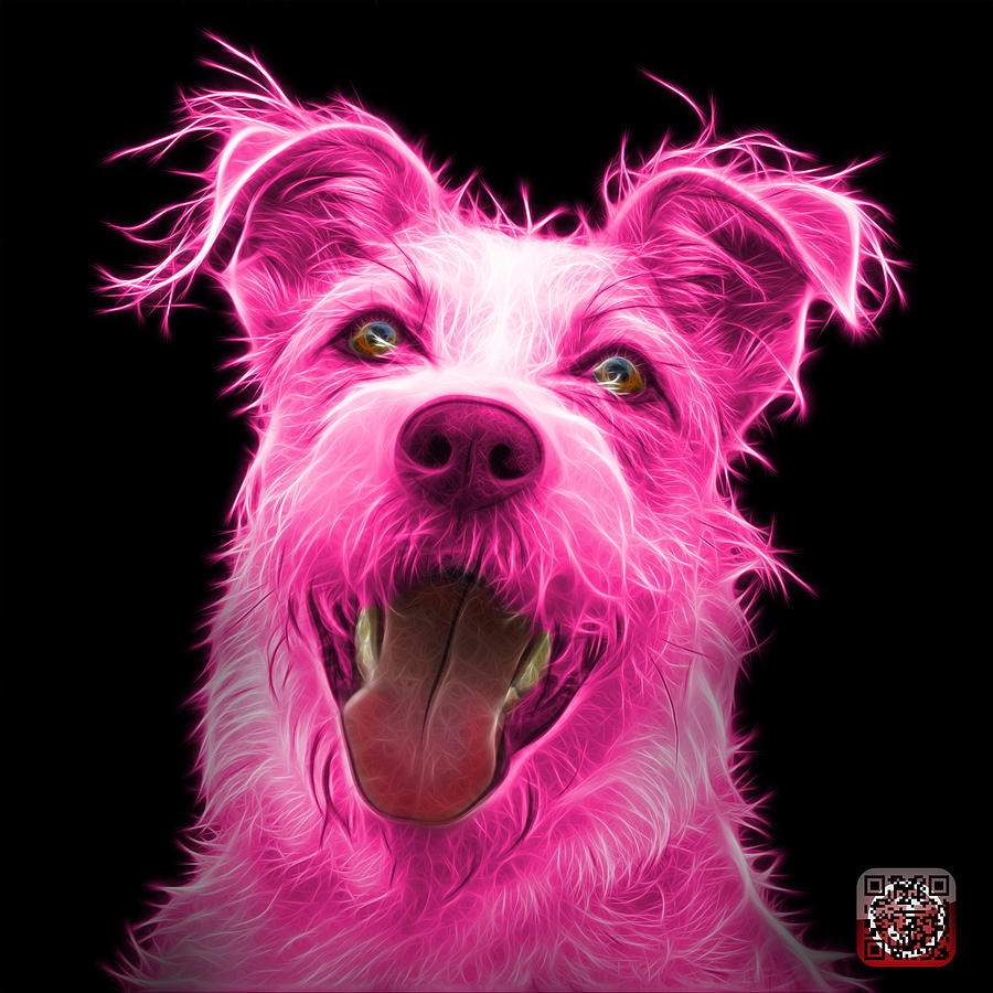 Pink Terrier Mix 2989 - BB Painting by James Ahn