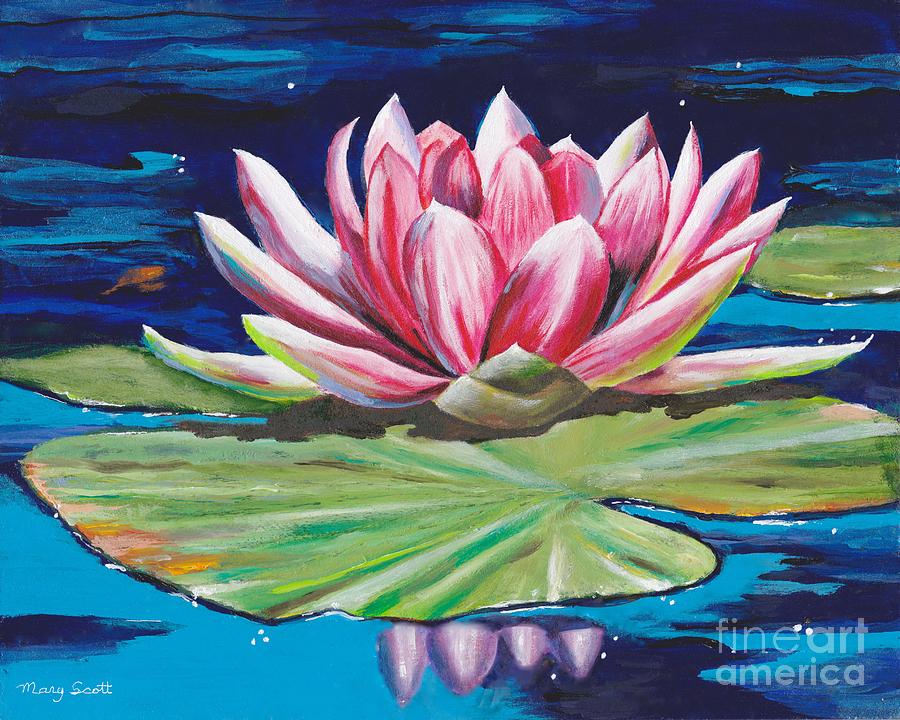 Pink Tranquility Painting by Mary Scott