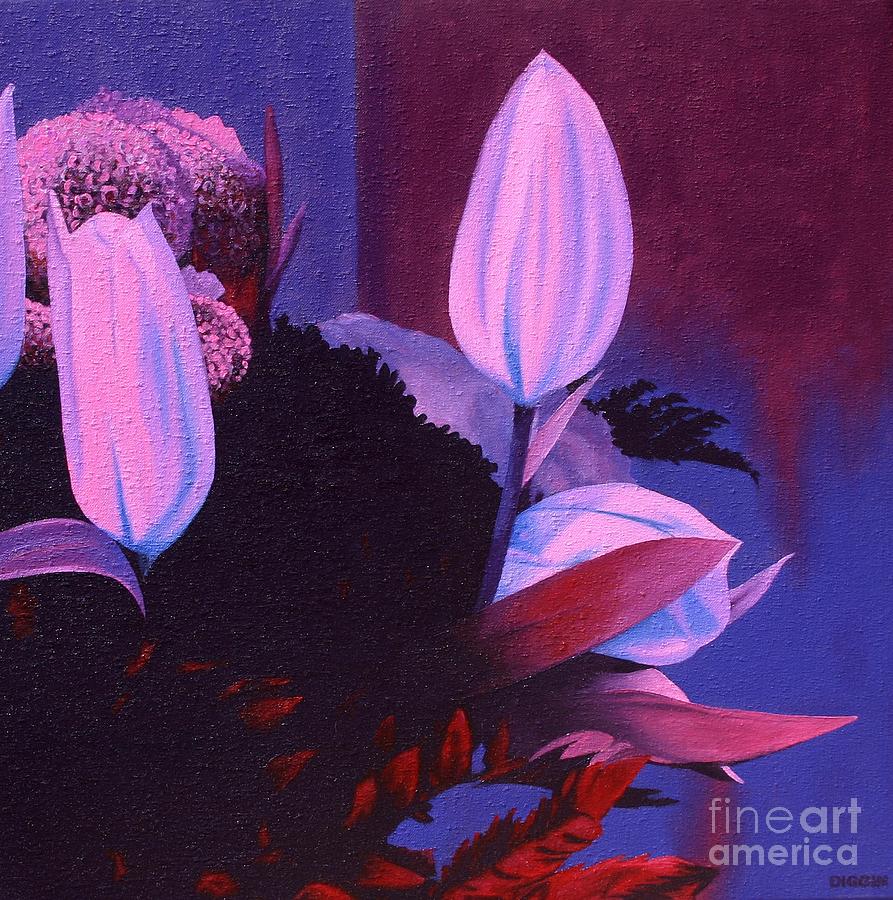 Flower Painting - Pink Tulips by Stephen Diggin