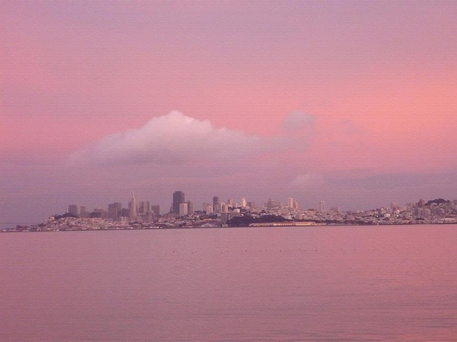 Panoramic Digital Art - Pink by Vari Buendia Panoramic Digital Art - Pink by Vari Buendia