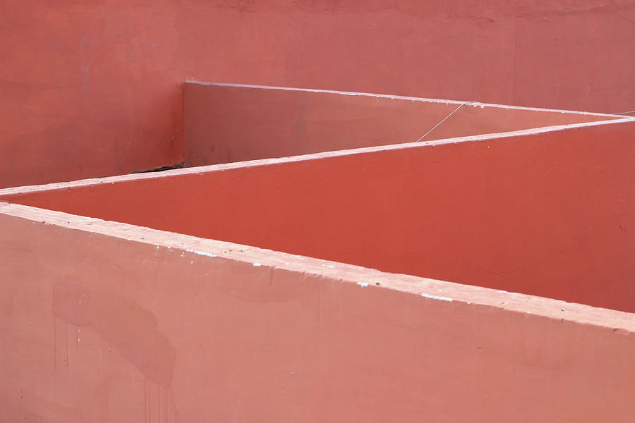 Pink Walls creating the Minimalist Alphabet Z  Photograph by Prakash Ghai