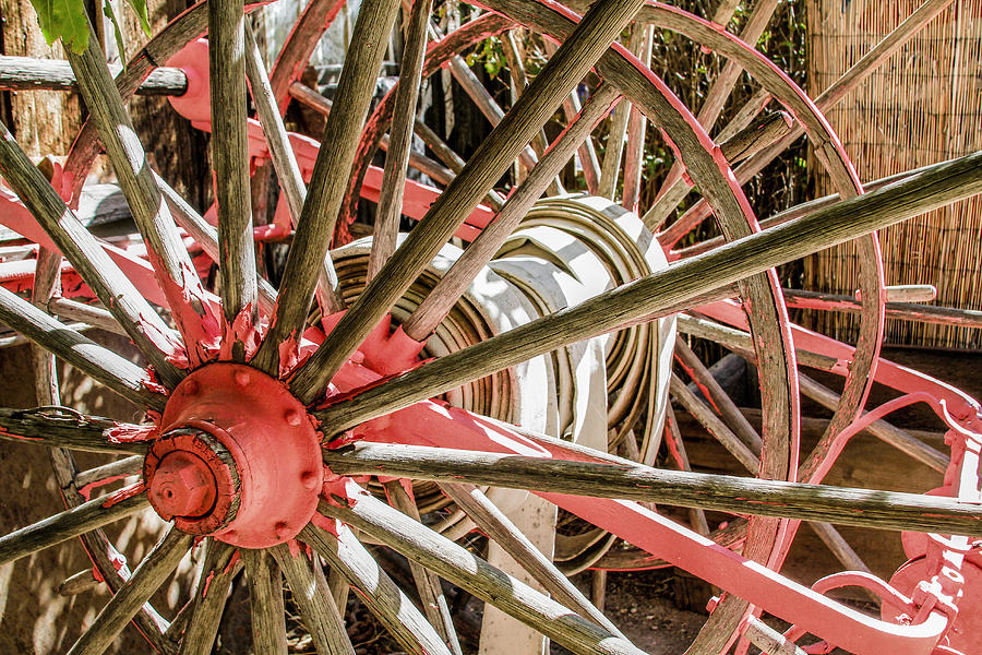 Pink Wheel Abstract 2 Photograph by Bonnie Follett