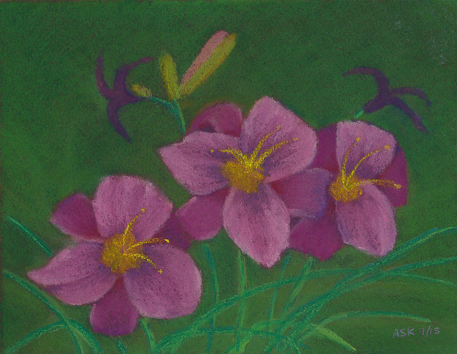 Pink Whispers Pastel by Anne Katzeff