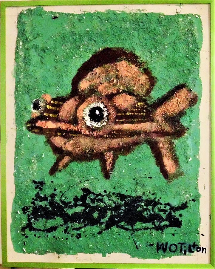 Pinkfish Mixed Media by William Tilton