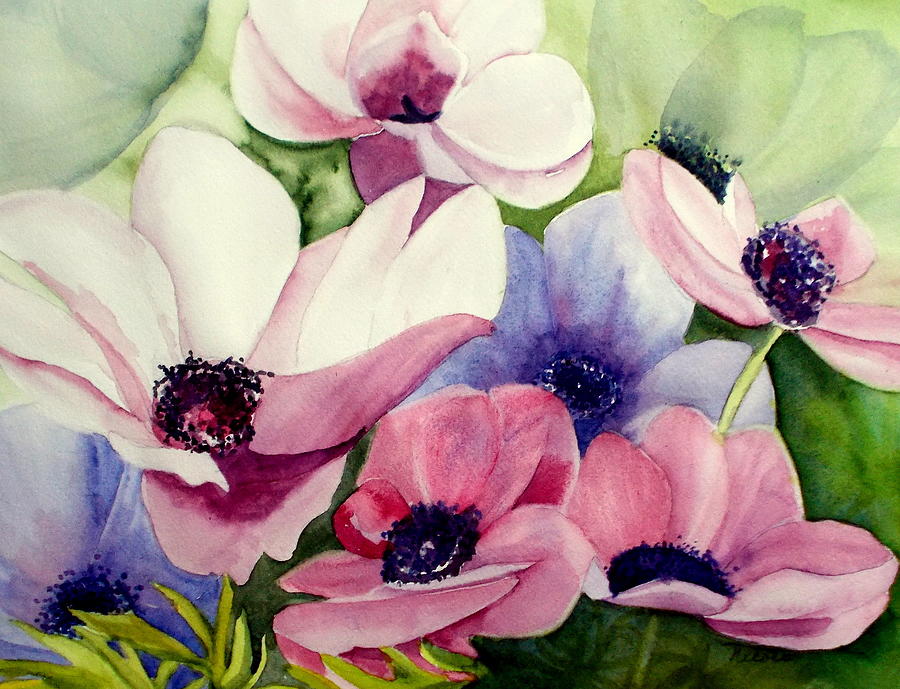 Pinks and Purples Painting by Nicole Curreri