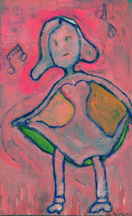 Pinky Dances to the Blues Painting by Ricky Sencion