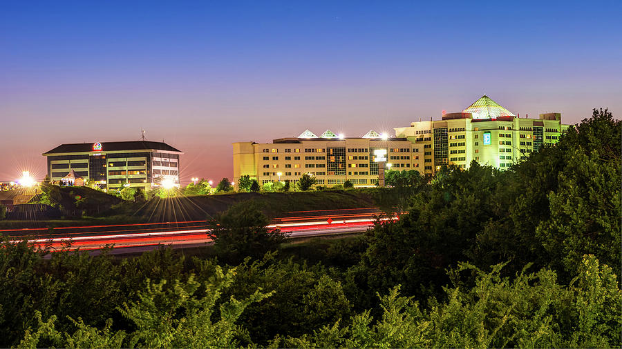Pinnacle Hills Cityscape - Rogers - Northwest Arkansas Photograph by Gregory Ballos