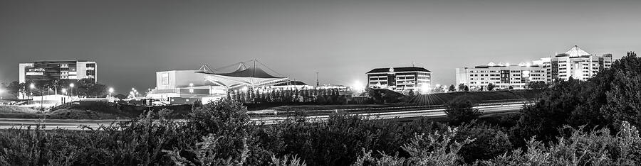 Pinnacle Hills Skyline Panorama - Bentonville - Rogers - Northwest Arkansas - Black and White Photograph by Gregory Ballos