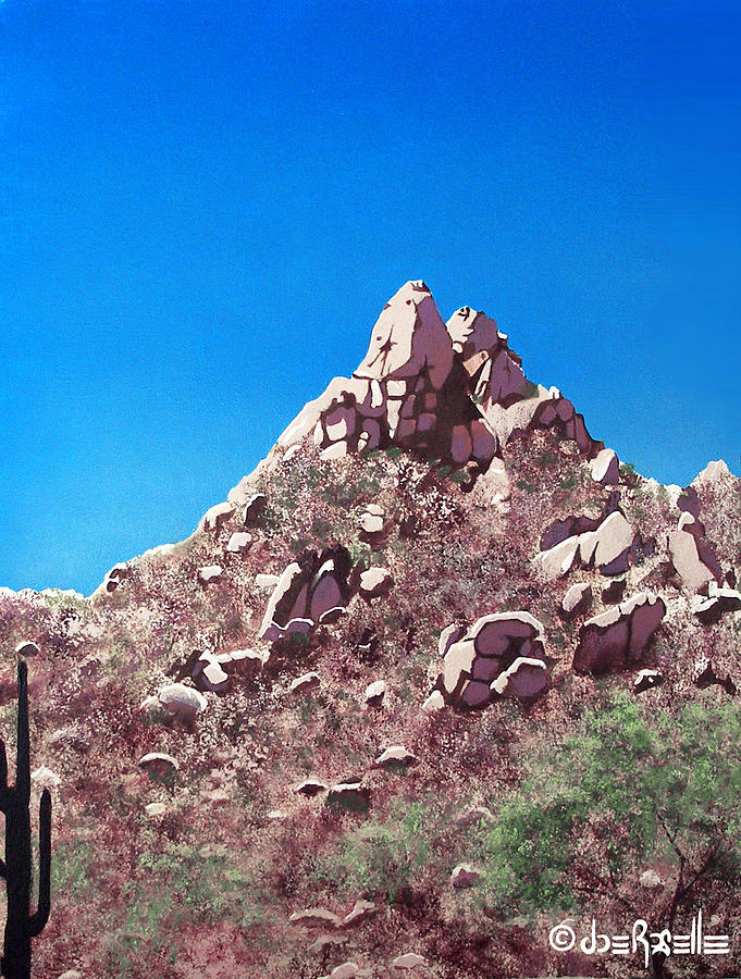 Pinnacle Peak Painting by Joe Roselle Pixels