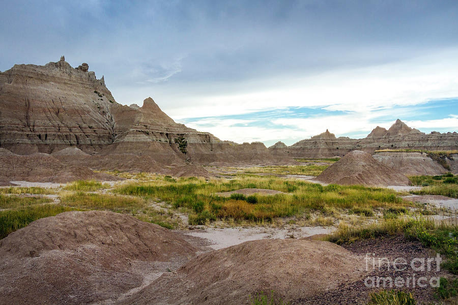 Pinnacles of the Badlands Photograph by Karen Jorstad