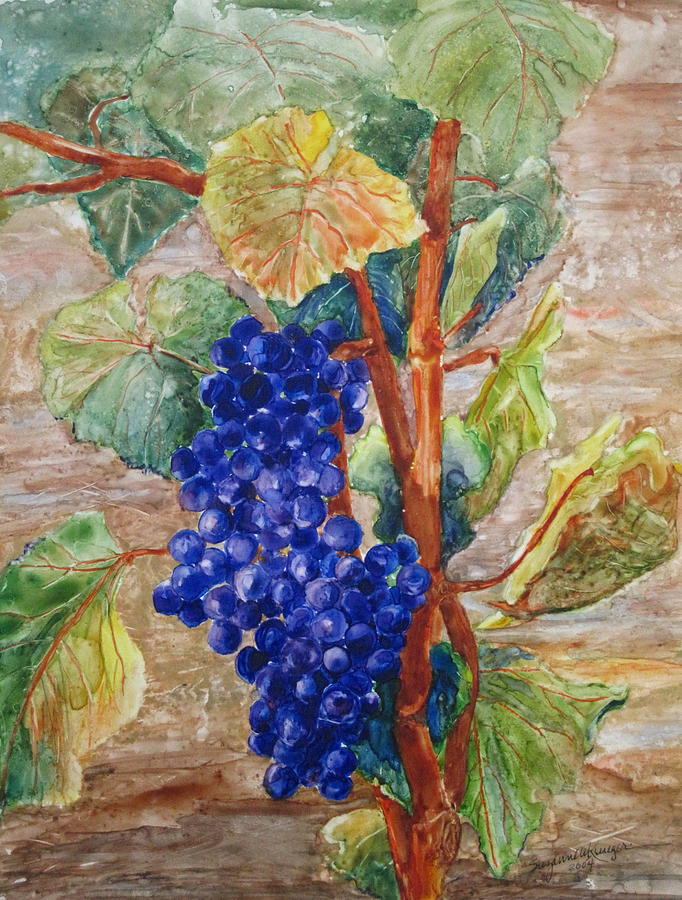 Pinot Don Painting by Suzanne Krueger