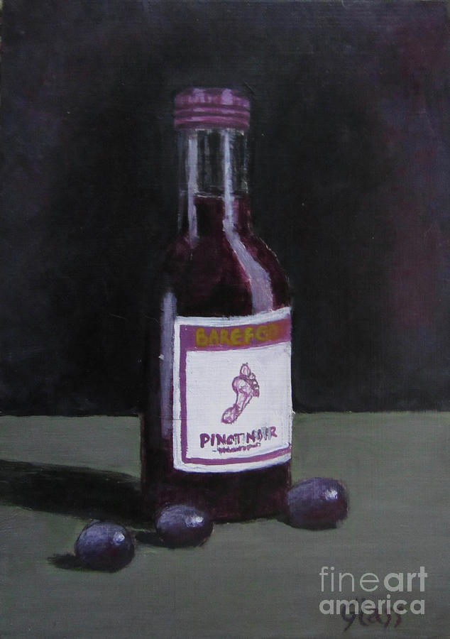 Wine Painting - Pinot Noir by Tina Glass