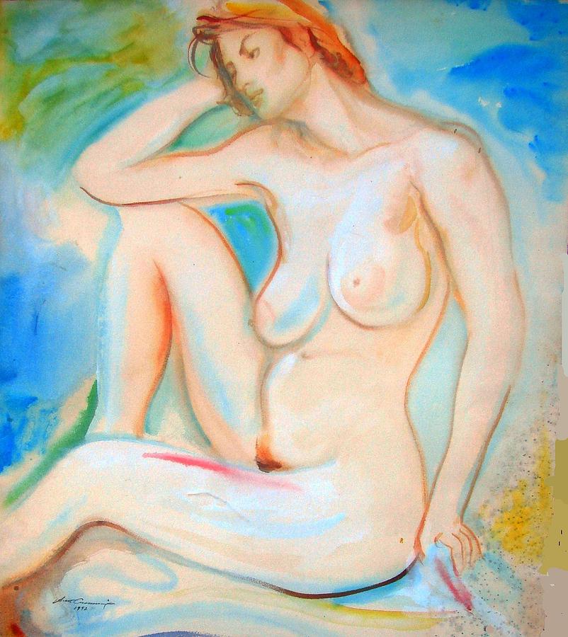 Pinwheel Nude Painting by Scott Cumming
