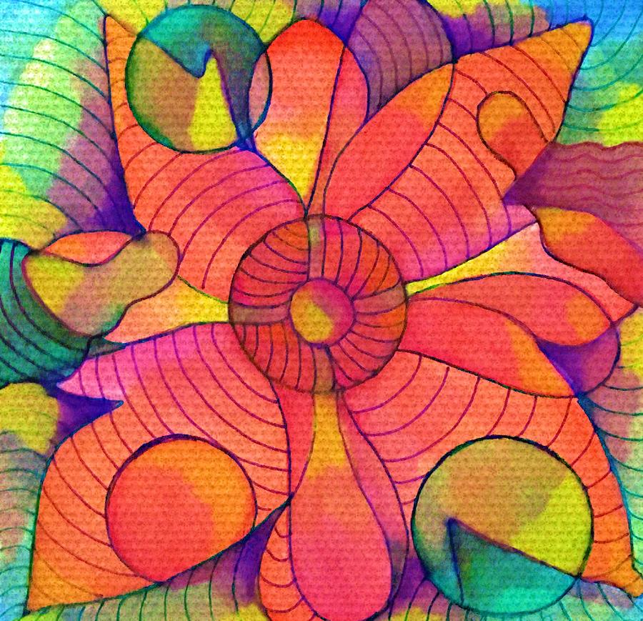 Pinwheel of Fortune Painting by Lauries Intuitive