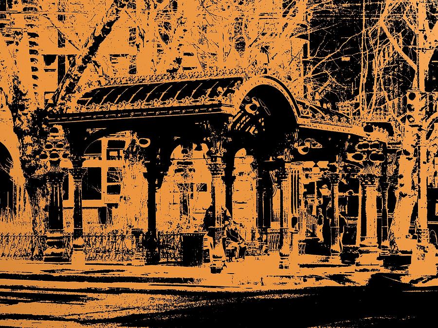 Pioneer Square Pergola Digital Art by Tim Allen