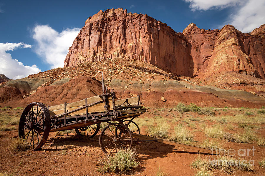 Pioneer Wagon - Capitol Reef National Park - Utah Photograph by Gary Whitton