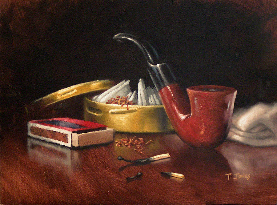 Pipe and Tobacco Painting by Timothy Jones