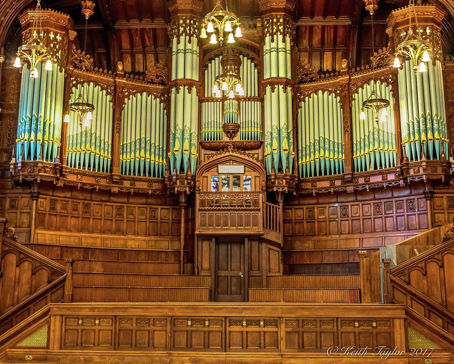 Pipe Organ - Londonderry Town Hall Photograph by Keith Taylor